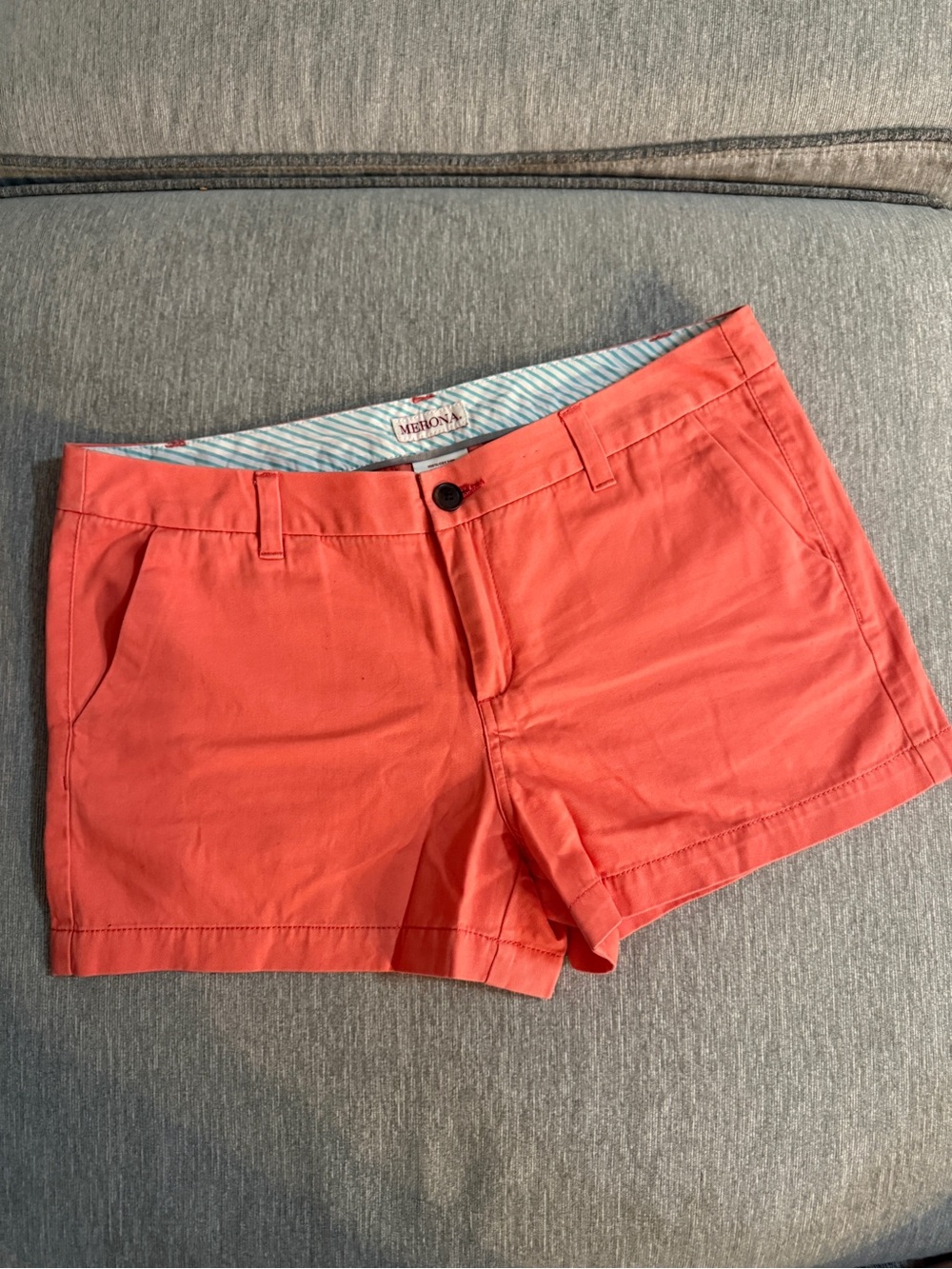 Merona Coral Cotton Chino Shorts - size 10